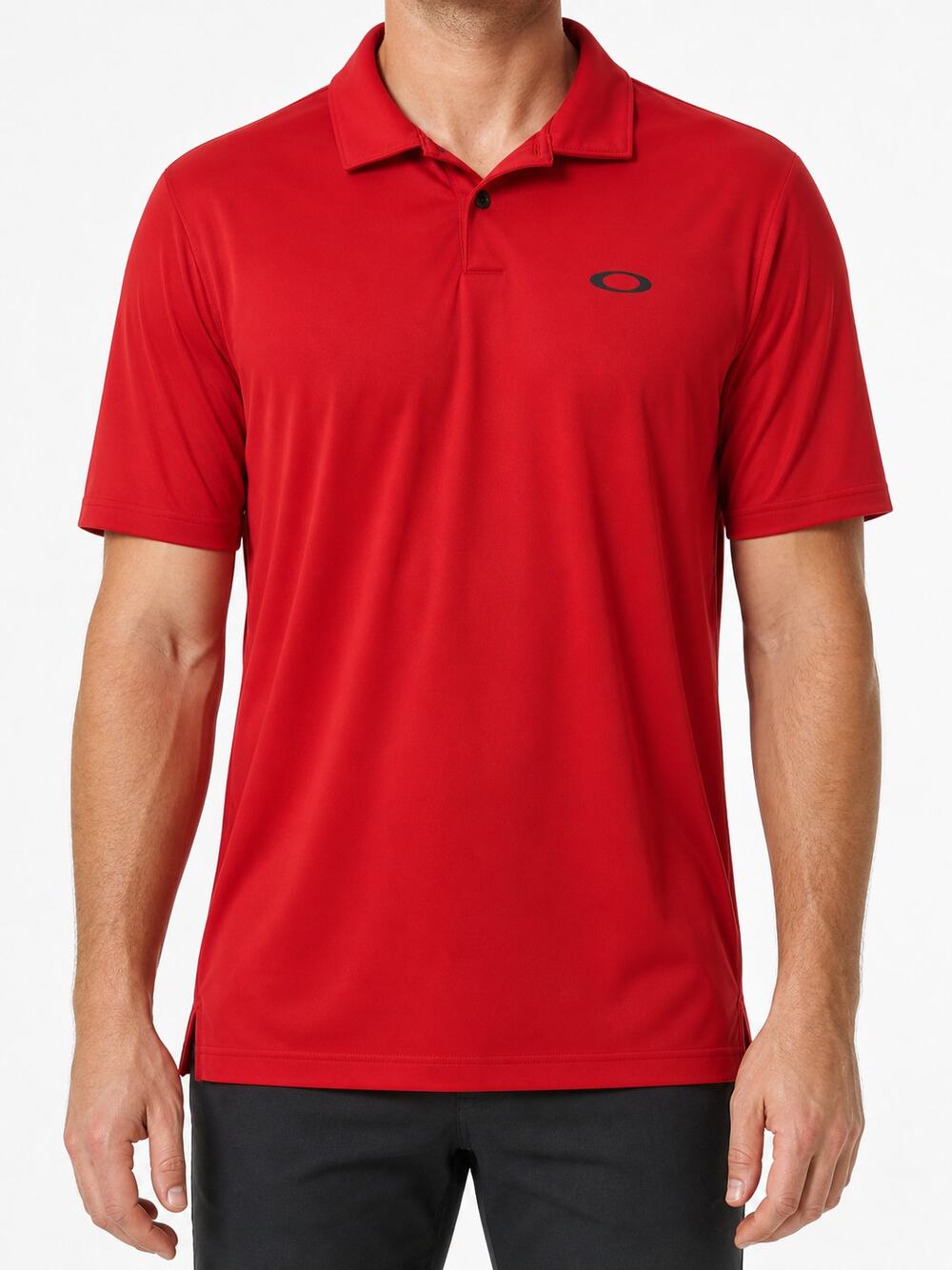 Oakley Men's Hydrolix Regular Fit Red Performance Polo Shirt Size L Golf Tennis